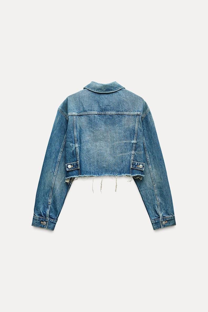 Zara denim short jacket