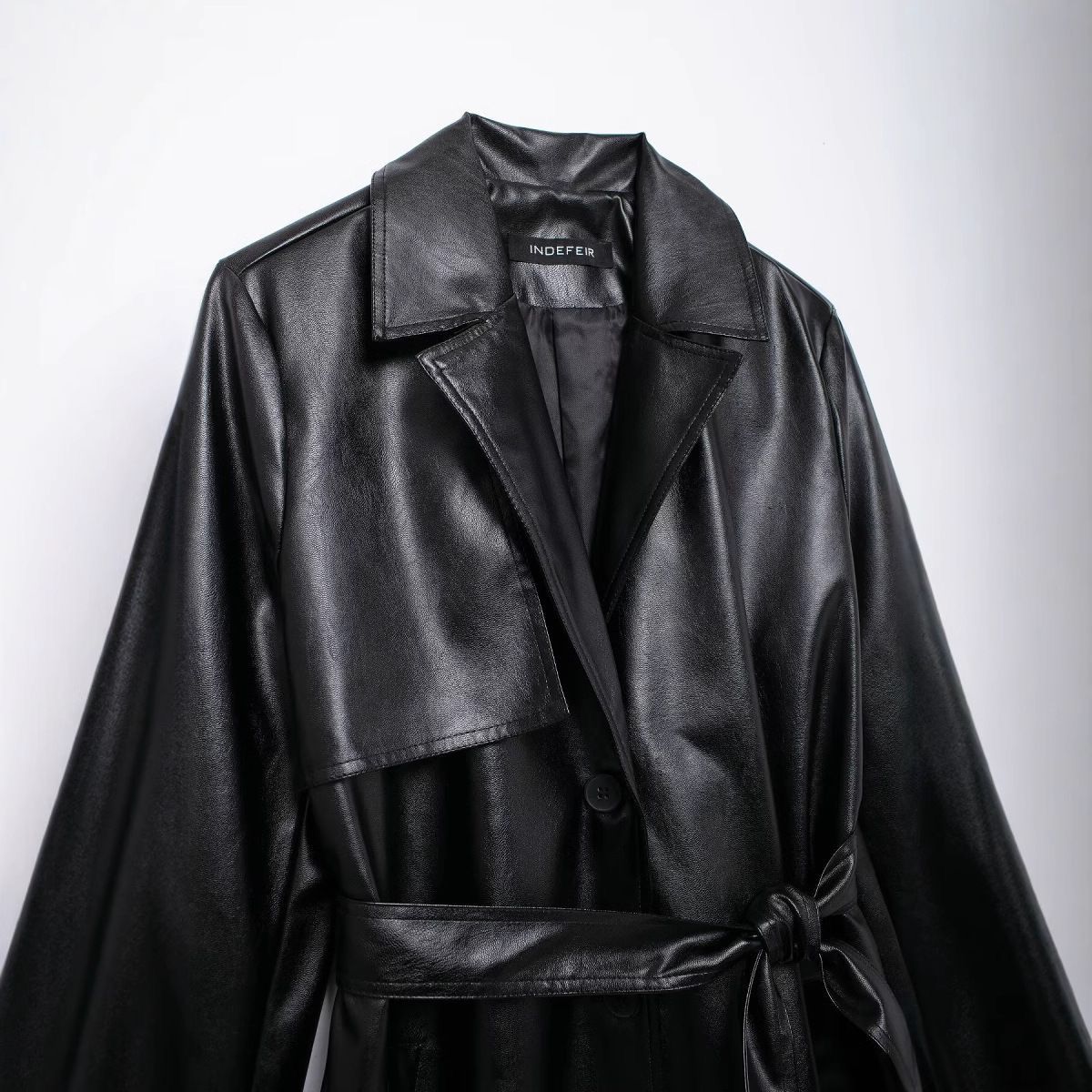 Leather coat