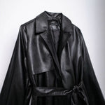 Leather coat