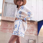 Sun and Snake Print Lounge Set