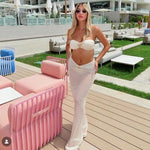 Bandeau Bikini and Sheer Sarong Set