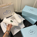Prada Brushed Leather Sneakers