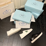 Prada Brushed Leather Sneakers
