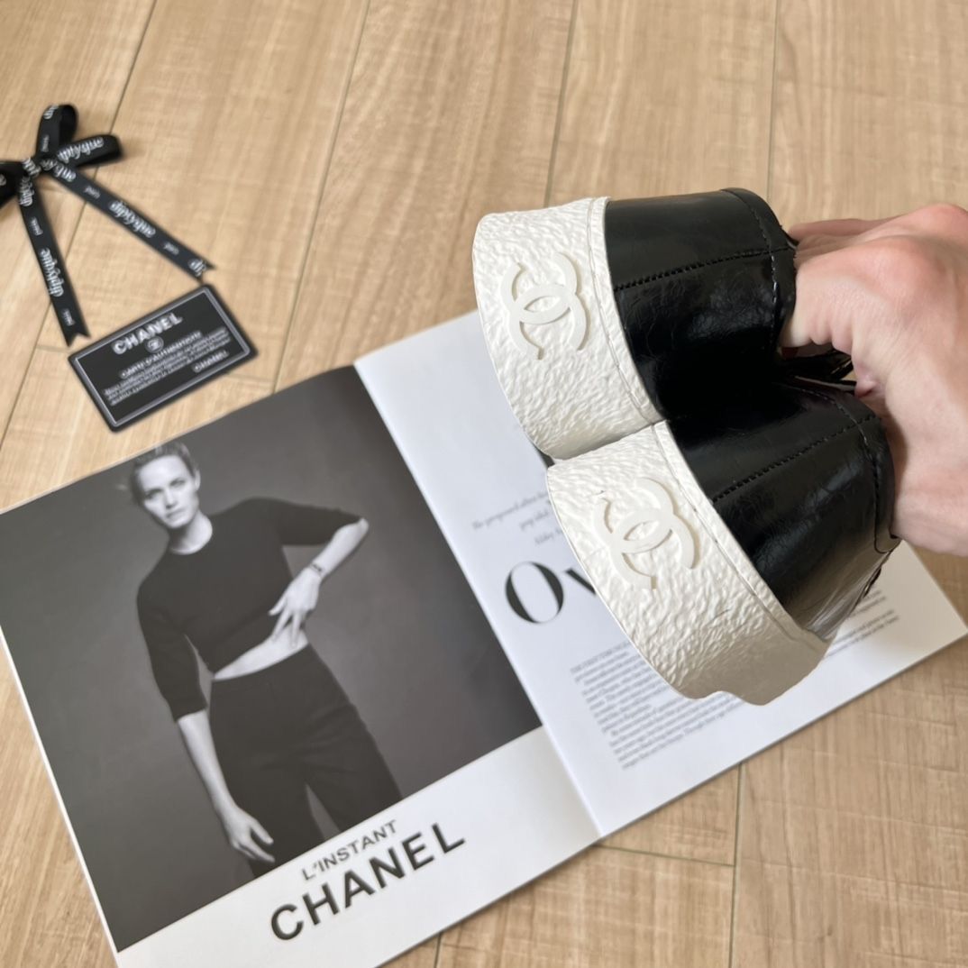 Chanel Patent Leather Sneakers