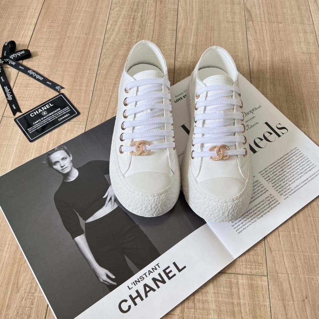 Chanel Patent Leather Sneakers