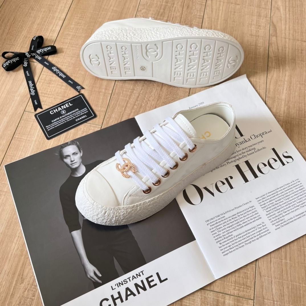 Chanel Patent Leather Sneakers