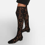 Black Lace Over-the-Knee Boots