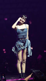 Deconstructed Denim Belt Skirt