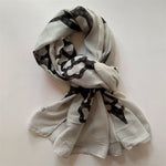 elegant printed scarf