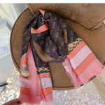 Elegant patterned shawl