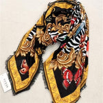 Elegant patterned shawl