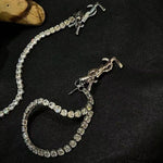 YSL Sparkling Crystal Drop Earrings
