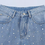 Embellished Straight-Leg Denim Jeans