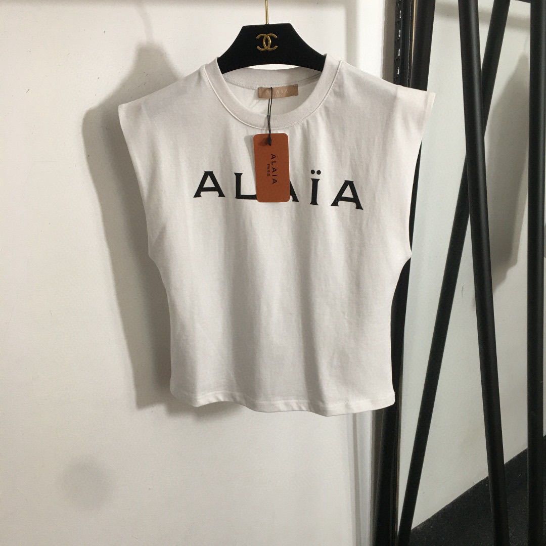 ALAÏA Sleeveless Cotton Top
