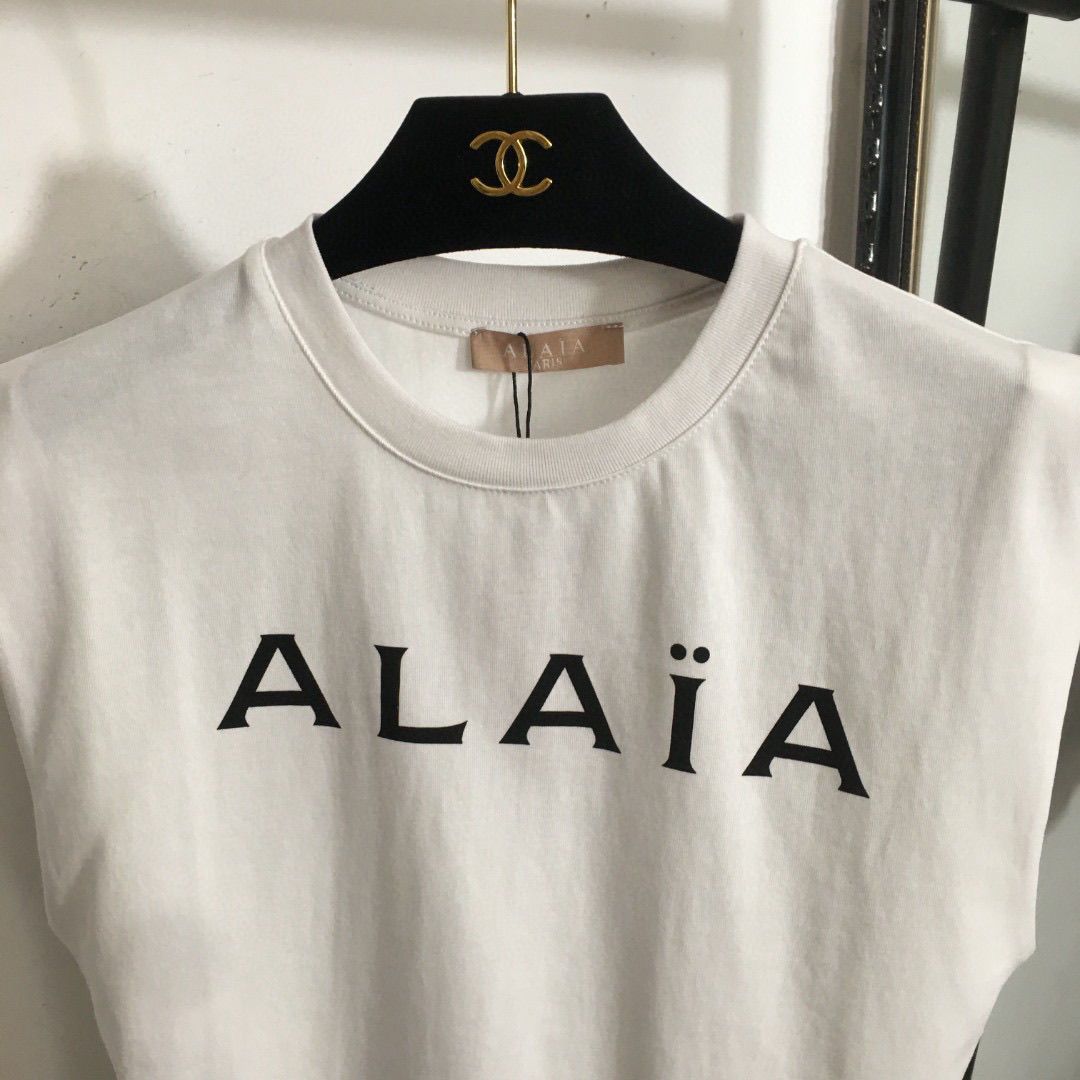 ALAÏA Sleeveless Cotton Top
