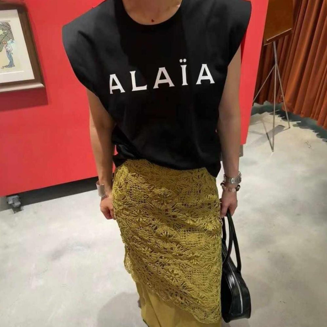 ALAÏA Sleeveless Cotton Top