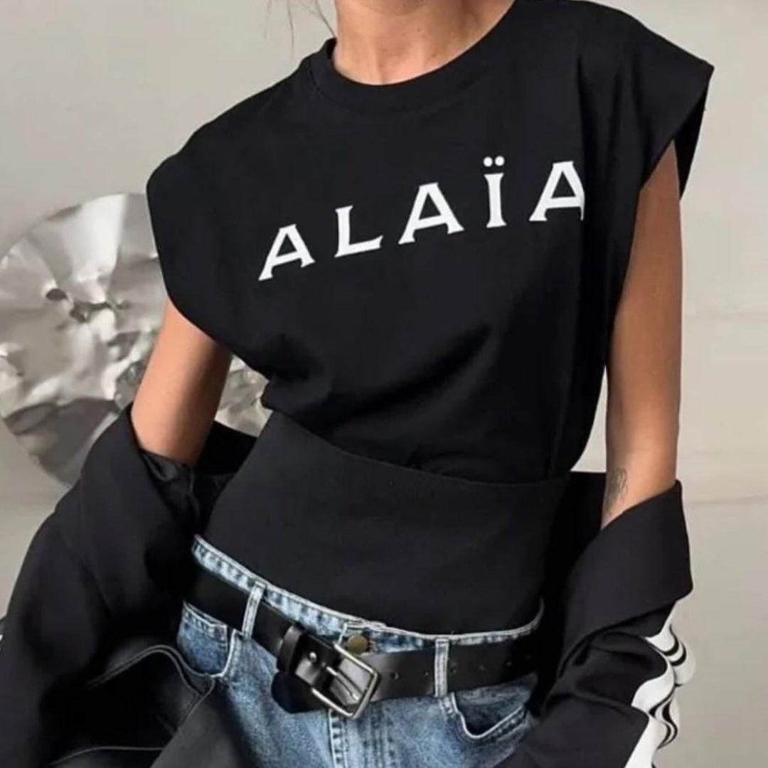 ALAÏA Sleeveless Cotton Top