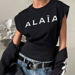 ALAÏA Sleeveless Cotton Top