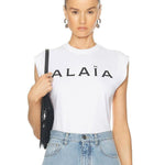 ALAÏA Sleeveless Cotton Top