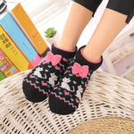 Cozy Winter Knit Socks with Bow