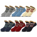 Winter Fleece-Lined Knitted Wormer Socks