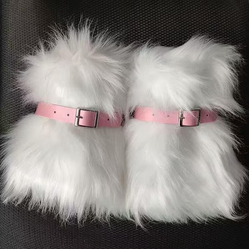Faux Fur Leg Warmers