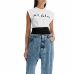 ALAÏA Sleeveless Cotton Top