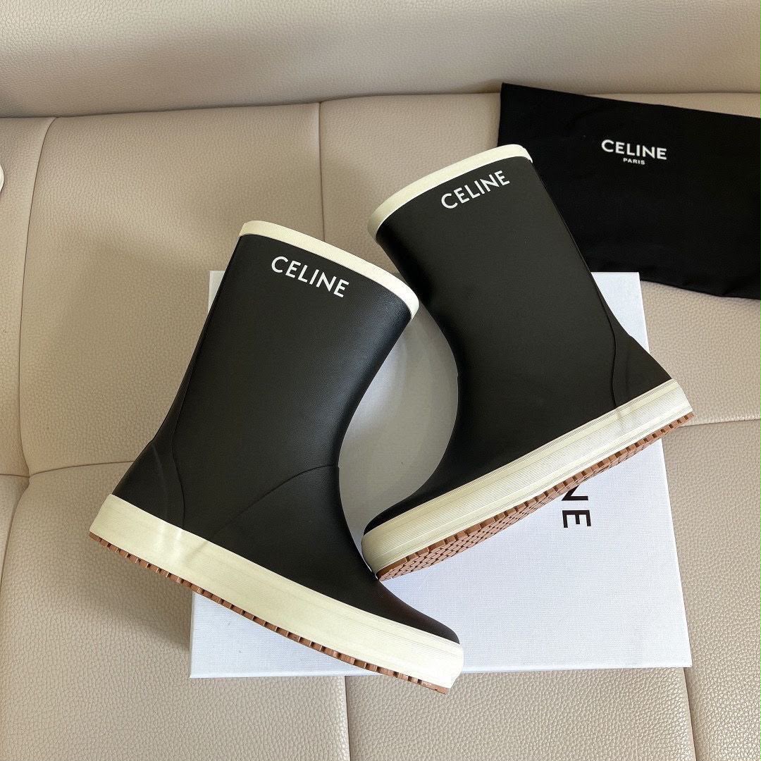 Celine Flat Half Boot