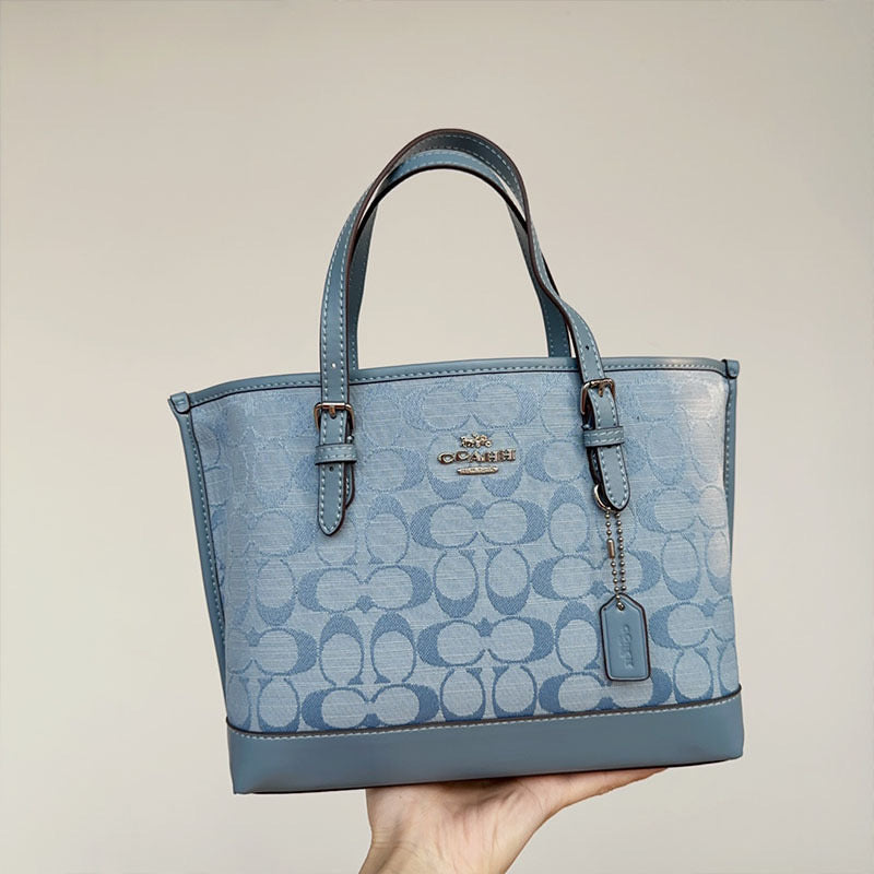 Coach Mollie Tote 25 in Signature Denim