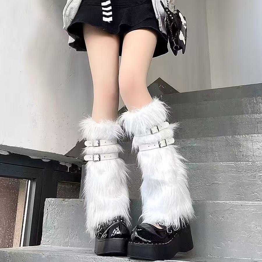 Faux Fur Leg Warmers