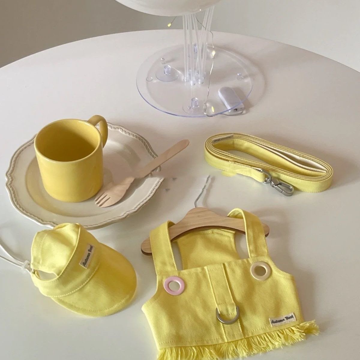 Candy-Colour Tassel-Trim Dog Harness Vest