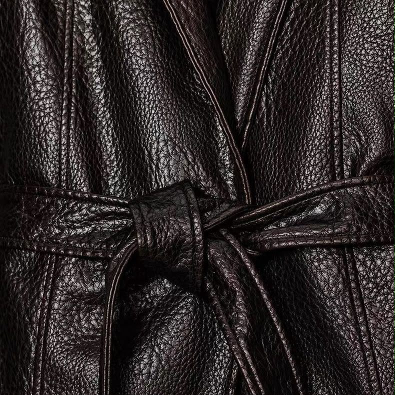 Zara Faux Leather Jacket With Belt