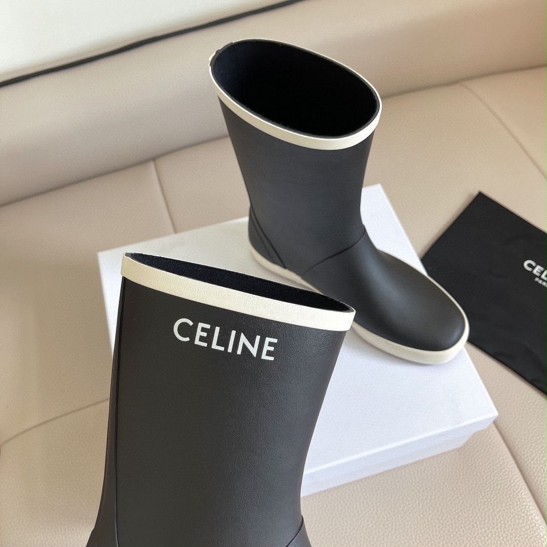 Celine Flat Half Boot