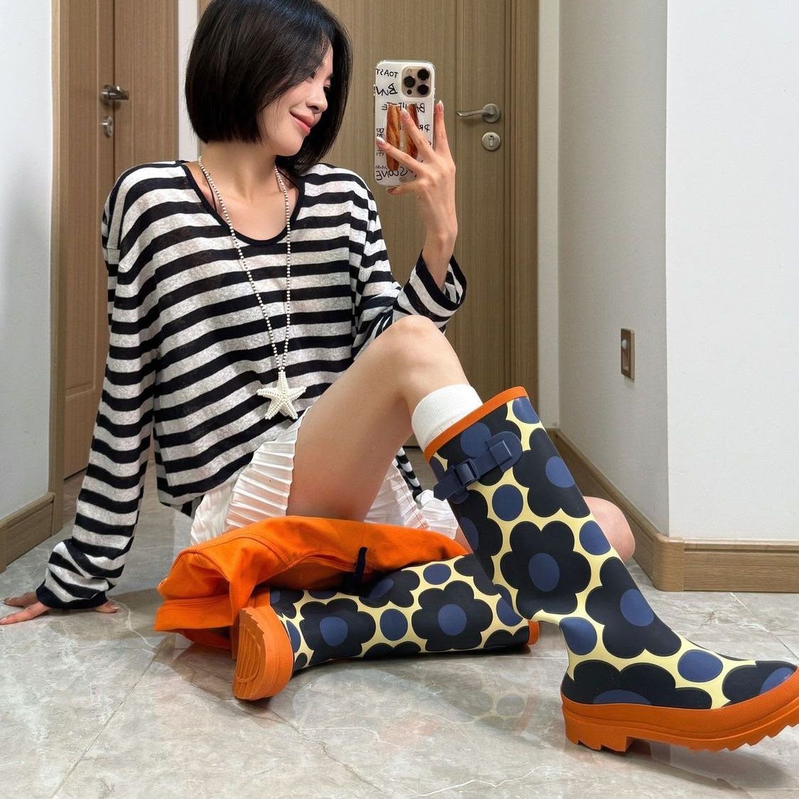 Regatta Orla Kiely Womens Cosy Hi Wellies