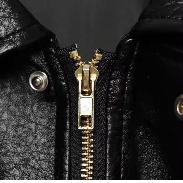 MassimoDutti Nappa Leather Bomber Jacket  With Lapel Collar