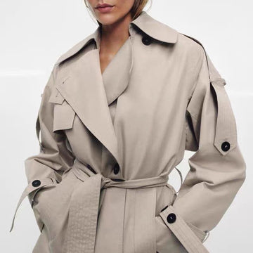 Zara Oversized Water Repellent Trench Coat