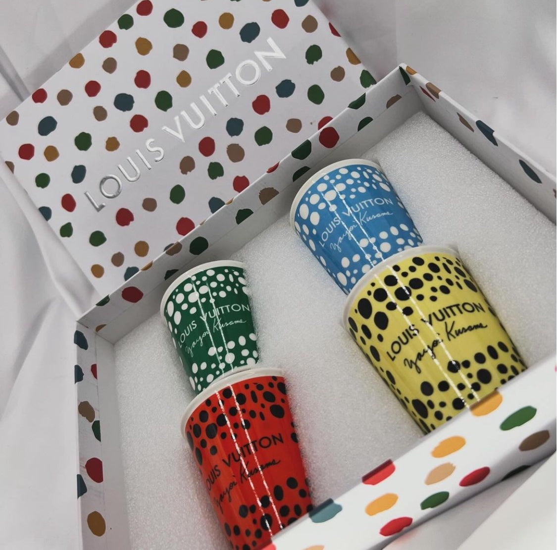 Louis-vuitton Polka Dot Colorful 4-cup