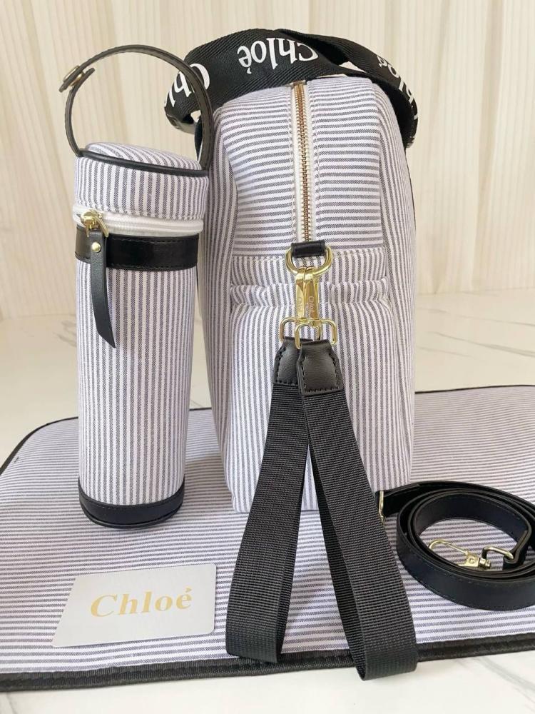 Chloé Stripe Logo Changing Bag
