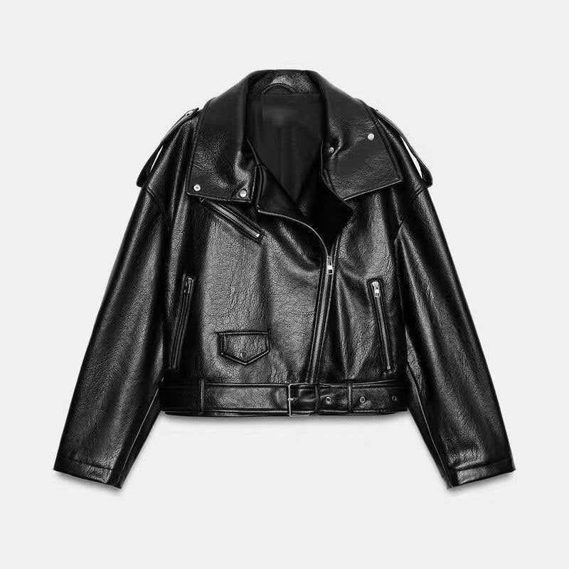 Zara Faux Leather Biker Jacket