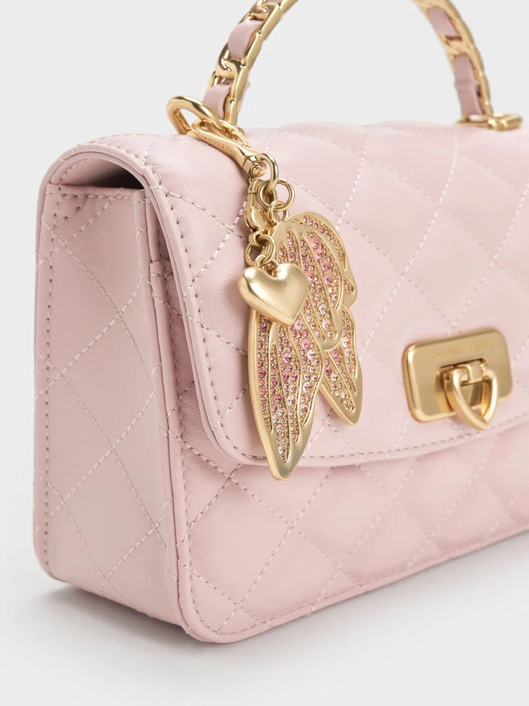 Charles & Keith Cressida Quilted Top Handle Bag