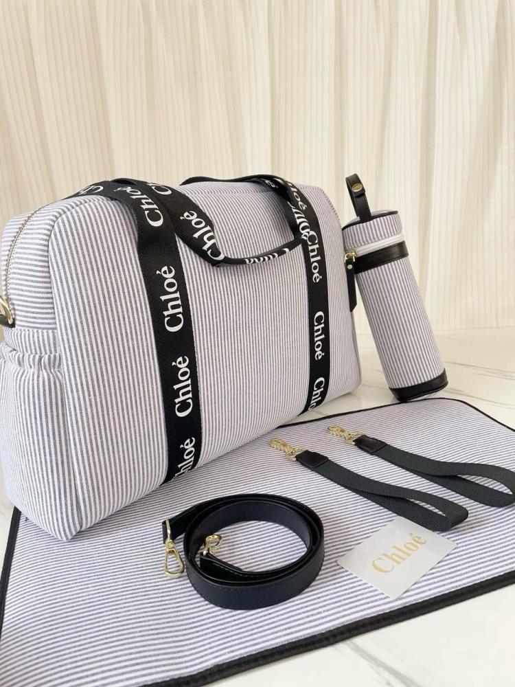Chloé Stripe Logo Changing Bag