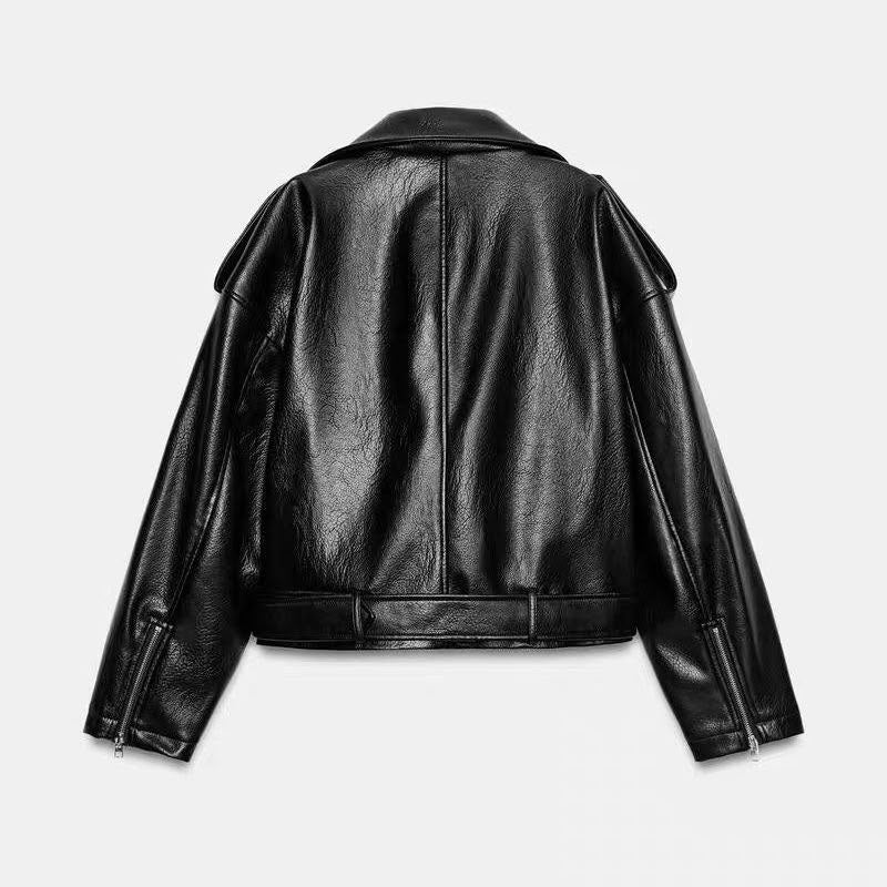 Zara Faux Leather Biker Jacket