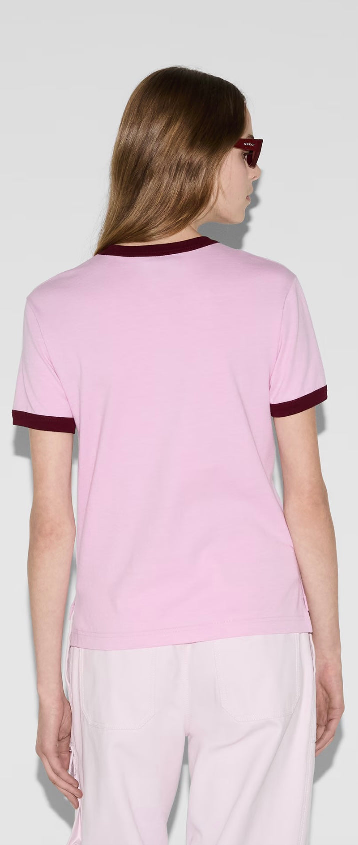GUCCI EMBROIDERED COTTON JERSEY T-SHIRT