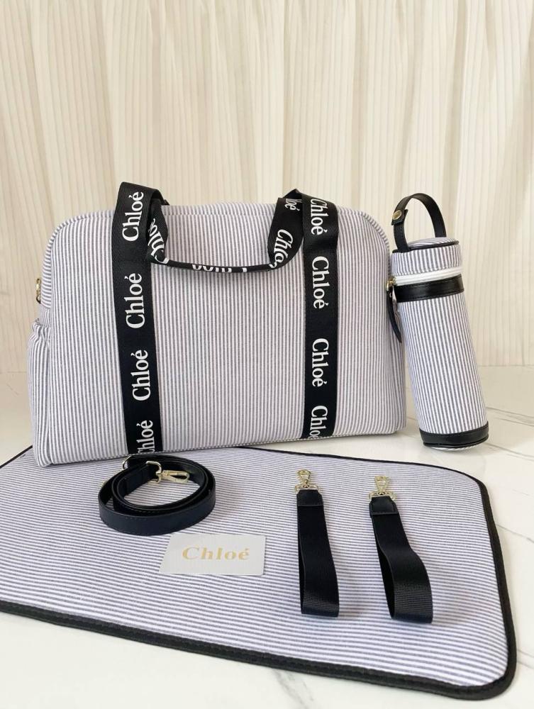 Chloé Stripe Logo Changing Bag