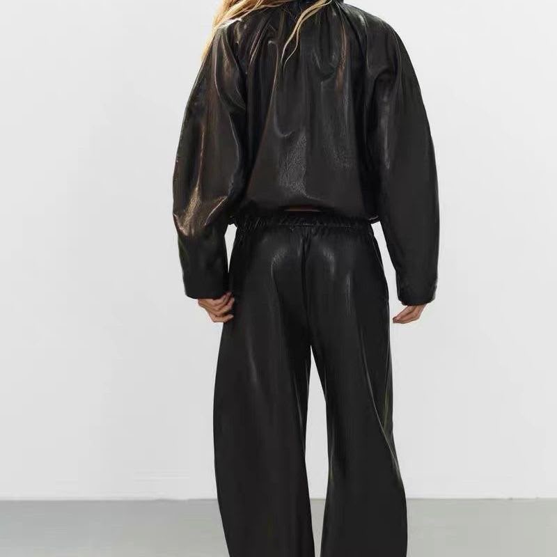 Zara Technical Fabric Gathered Jacket