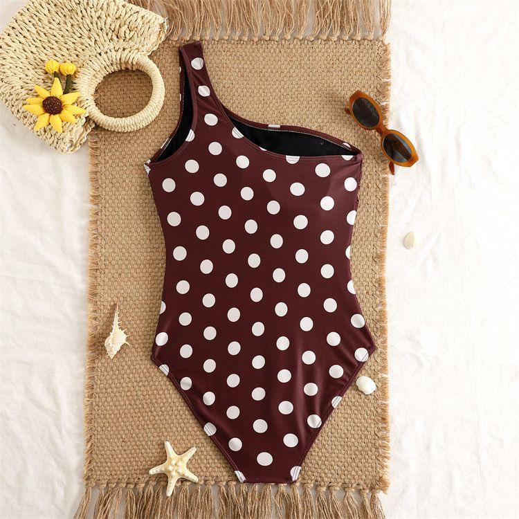 Dotted One-Piece Swimsuit for Women