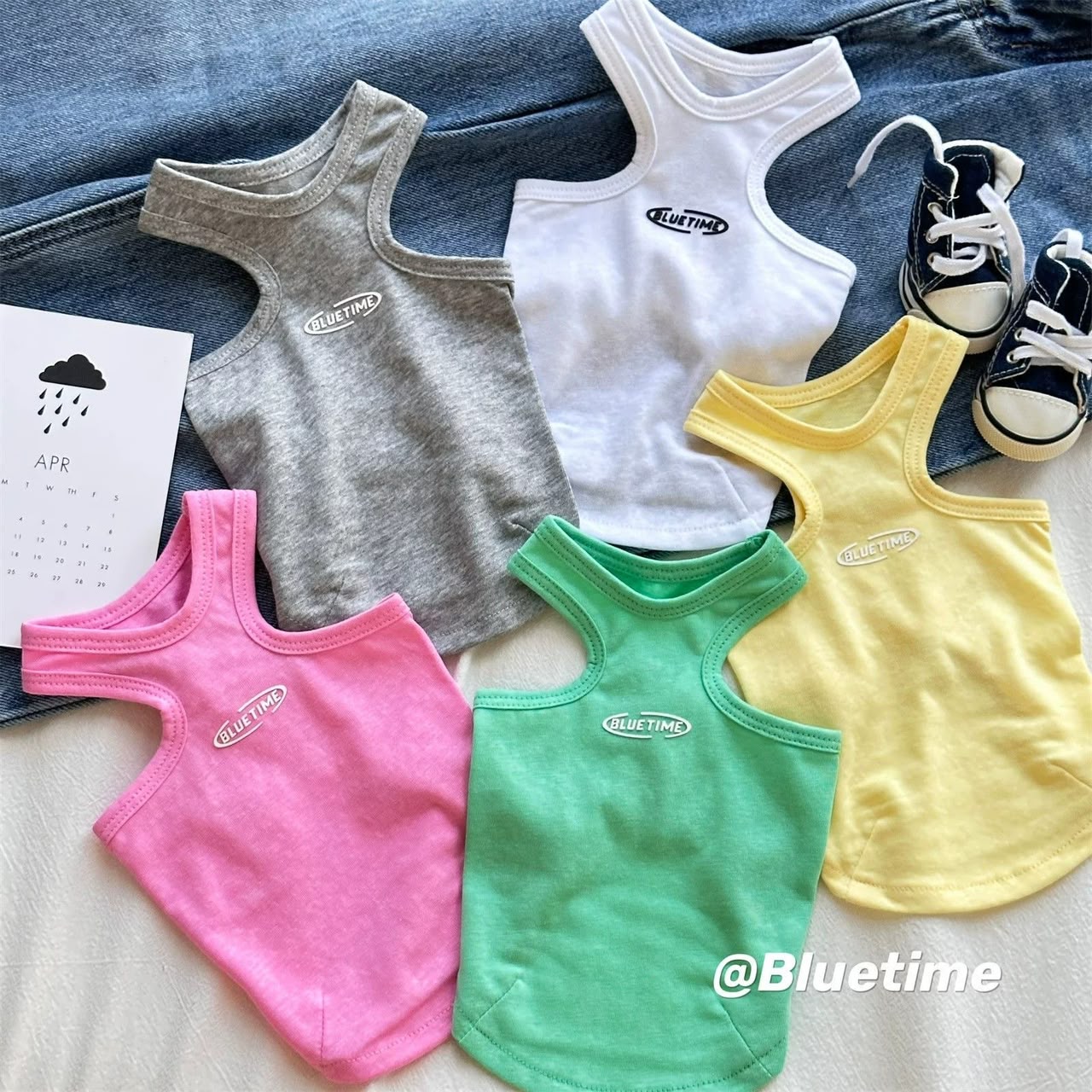 Bluetime® Classic Solid Color Pet Tank Top Vest