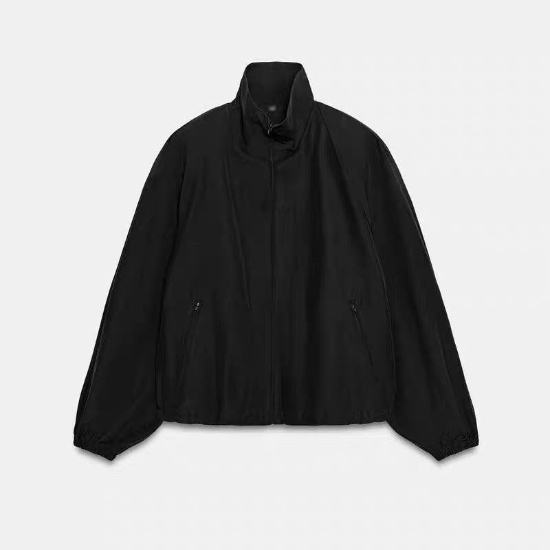 Zara  Technical Fabric Jacket with Shoulder Pads