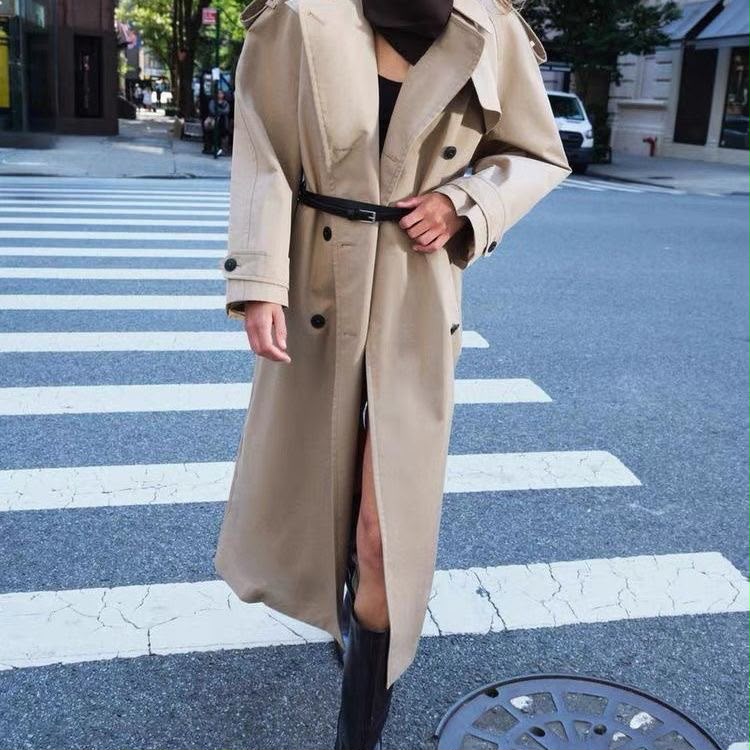 Zara Water-Repellent Oversized Trench Coat