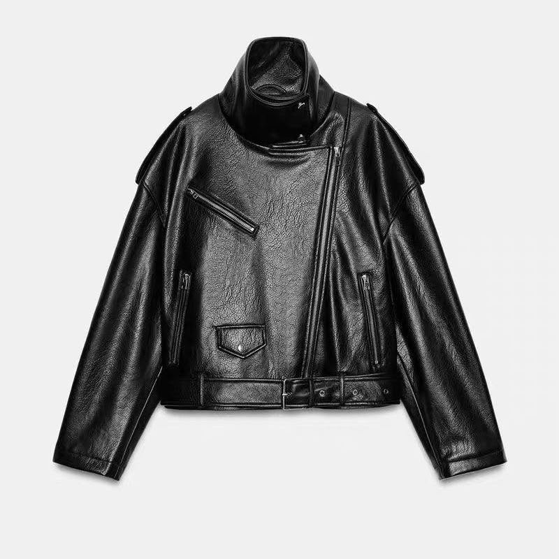 Zara Faux Leather Biker Jacket